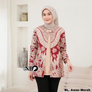 Blus Batik Katun Prima Premium Kekinian Wanita Dewasa Ukuran M-L-XL-XXL Stylish dan Fashionable
