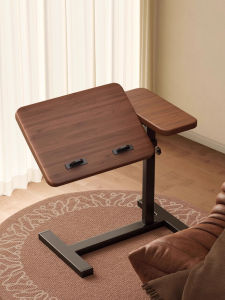 Elevating Folding Computer Desk Side Table Bedroom Living Room Sofa Couch Study Table Iron Material Modern Simple Style Home Furniture