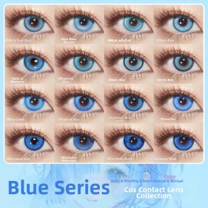Blue Cosplay Colored Contact Lenses Daily
