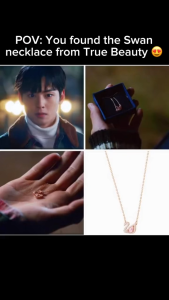 RAISS DAZZLING Swan Chain Necklace Korean Original Pink Swan Pendant Rhinestone For Women Accessories Rose Gold Titanium Necklace