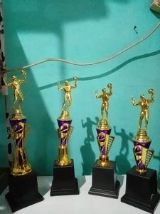 Piala Lomba Juara 1 2 3 4 VOLY PUTRA BODY UNGU RASER) "costum" FREE STICKER (BOLEH satuan)TERMASUK SETICKER DAN FREE DESIGN