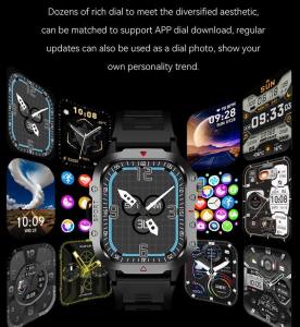 2024 Original H11 Smart Watch 2.01 inch Men Women 3D Transitions UI Dynamic Island Bluetooth Call IP68 Waterproof Outdoor Sport Fitness SmartWatch For Android Phone