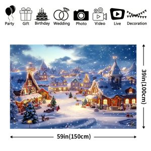 VIKAMA Christmas Tapestry Farmhouse Christmas Party Backdrop Suitable for Christmas Holiday Celebrations Weddings