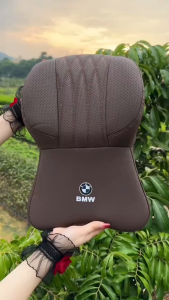 2025 New Nappa Leather Car Headrest 100% Pure Memory Foam Neck Pillow with Breathable Removable Cover Car Interior Accessories