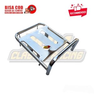 Dudukan Jok Belakang Pisah Pispot C70 C50 Besi Krom Tebal