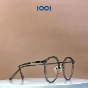 IOOI Eyewear Frame Kacamata TR90 Bulat Pria Wanita Bisa Minus/Silinder Gratis Lensa Anti Radiasi 8275