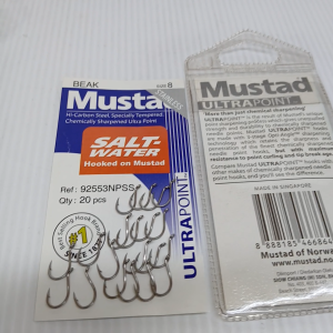 Mustad Stainless Steel Beak Fishing Hook 92553NPSS