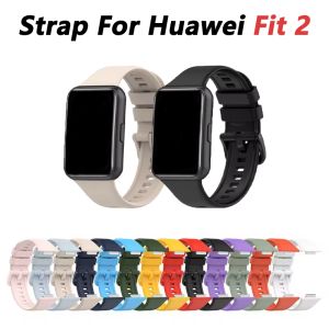 Silicone Watch Strap for Huawei Watch Fit 2 Smartwatch Band for Huawei Fit 2 Strap Soft Rubber Band Belt Bracelet Accessories