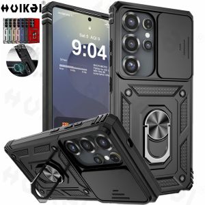 Case For Samsung Galaxy S26 Ultra S26 Plus S26 S25 Ultra S25 Plus S24 Ultra Slide Camera Lens Military Grade Bumpers Armor Case