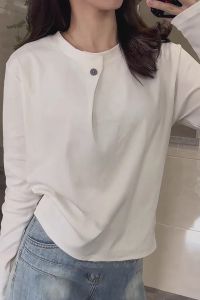 Stylish and European Design Womens Long Sleeve T-Shirt