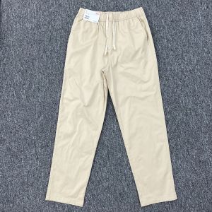 กางเกงลำลองชายเอวยางยืดสไตล์อังกฤษ ผ้าฝ้ายระบายอากาศได้ดี กางเกงขายาวทรงหลวมสบาย ๆ สำหรับฤดูร้อน