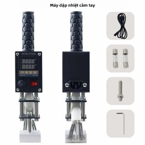 Máy Ép Nhiệt Cầm Tay 5x7cm/8x10cm Dập Logo Tùy Chỉnh Bằng Giấy Bạc Lên Da Giấy Gỗ - Dụng Cụ Dập Nóng Kỹ Thuật Số