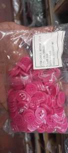 15mm Chalk Buttons (144 pcs/pack) - 4 holes ideal for sewing and DIY projects