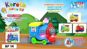 Mainan Anak Kereta Api Thoms Elektrik Lampu Dan Musik Berjalan Bump And Go Happy Train ZM