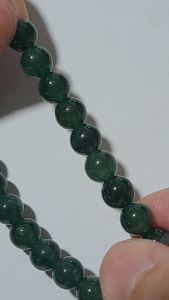a货玉 高货 藍水飄雪花棉翡翠水晶手串 grade a high grade blue water snowflake jadeite jade crystal bracelet 7mm with cert
