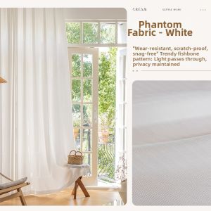SHELIANKE | Thickened Durable Simple White Sheer Curtain