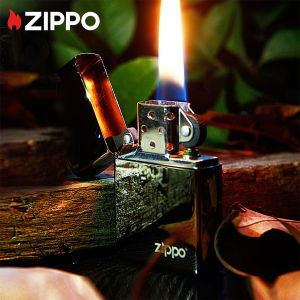 Zippo Classic Black Ice Design with Logo Windproof Pocket Lighter | Zippo 150ZL( Lighter Without Fuel Inside )