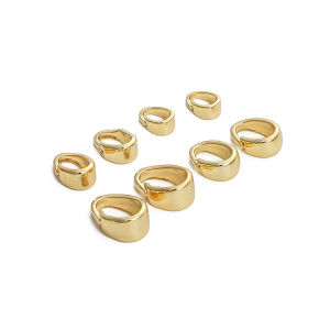 10pcs 14K Gold Plated Brass Copper Melon Buckle Clasp For DIY Bracelet Necklace Jewelry Making