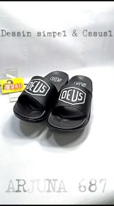 Sandal Selop Pria Wanita DEUS / Sandal Flip Flop Free PaperBag / ARJUNA687