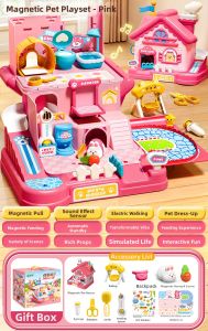 KAKABEIER | Princess Pretend Play Pet Feeder House Toy for Girls 3-6 Years Birthday Gift