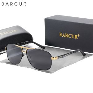 BARCUR High End Temperament MenS Sunglasses With Uv Protection Are Essential For Daily Travel To Reduce Glare. Brand Packaging