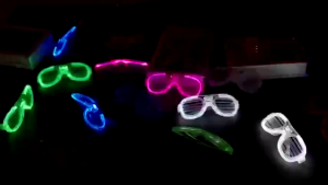 SG Local LED Glasses Neon Flashing Light Up Party Sunglasses Glow In The Dark Supplies Childrens toys Supplies Birthday Wedding