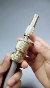 Spray Nozzle Brass Water Gun High Pressure Spray Quick Connect Adjustable Water Gun Garden Sprinkler Garden Lawn Plants Irrigation Tool Car Washing Spray Nozzle