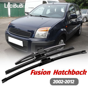 1 Bộ Lưỡi Gạt Nước Kính Chắn Gió Phía Trước Và Phía Sau Dành Cho Xe Ford Fusion Hatchback 2002-2012 Cao Su Gạt Nước Kính Chắn Gió Màu Đen Bền