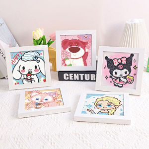 Full Diamond Drill Canvas Mainan Painting Diamond Canvas Bingkai Frame