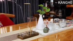 Giá Đỡ Nhang 2 Trong 1 Cho Nhang Que Và Nến Tealight Khay Hứng Tro Bằng Kính Kèm Giá Đỡ Nhang Chống Tro Bay Dùng Cho Thiền Và Yoga