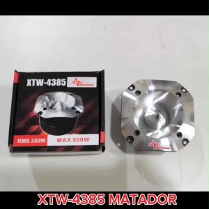 Matador ทวิตเตอร์แหลมใหญ่ไทเทเนี่ยม รุ่น XTW-4385 ขนาด4นิ้ว กำลังขับ 500W เสียงพุ่งไกลจัดจ้าน มีให้เลือกจำนวน