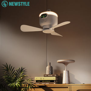 Home Ceiling Fan 3 Speed Adjustable 8000mAh Outdoor Portables Camping Fan Wireless Remote Control Ceiling Fan with Night Lights