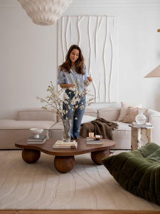 GOOFANSER | French Retro Simple Wooden Coffee Table