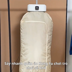 Máy Sấy Quần Áo Gấp Gọn Treo Tường Sang Trọng Nhỏ Gọn Combo Làm Khô Đồ Với Công Nghệ Sấy 3D Tiết Kiệm Điện