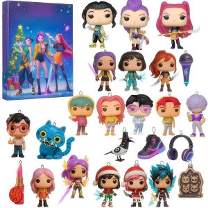 Acrylic Demon Hunter Advent Calendar 2025 24Days Christmas Tree Ornament Kpop Style Blind Box Gothic Holiday Decor Teens Gift