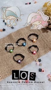 Cincin littel Star Tali Korea / Cincin Bintang Adjustable (kecil - besar)
