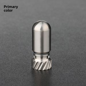 Portable Mini Pure Titanium Medicine Box Sealed Moisture Proof Drug Container Keychain Family Storage Organizer Pocket Size