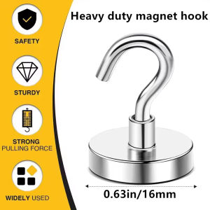 10/20Pcs Strong Magnetic Hooks Push Pins Heavy Duty Magnets Perfect for Home Fridge Kitchen Bar Office Whiteboard Locker Garage