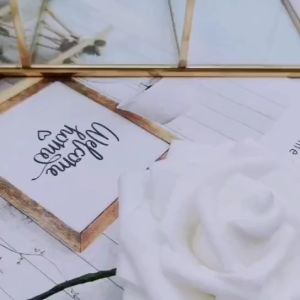 กล่องฝาปิดทรง J 30/20 3ช่องขอบทองสีเหลี่ยม - AC16-2