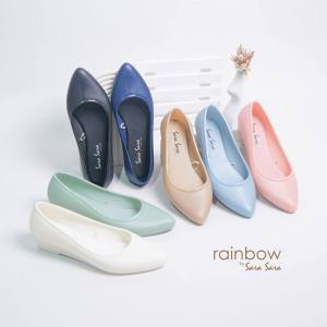 Sara Sara Rainbow | Sepatu Jelly Wanita Warna Trendi Sepatu Flatshoes Ballerina Kasual Sepatu Kerja Sepatu Balet Sepatu Kekinian Terbaru Murah Kualitas MALL