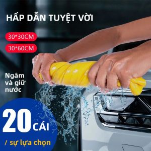 Khăn Microfibre 5-20 Chiếc Khăn Lau Mềm Mại 30X60 Kích Thước Cho Xe Ô Tô Tự Động Rửa Xe Khô Sạch Nhà Bếp Khăn Đa Năng