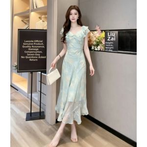 La Chapelle Junior | V-Neck Slimming Ruffle Pink Dress