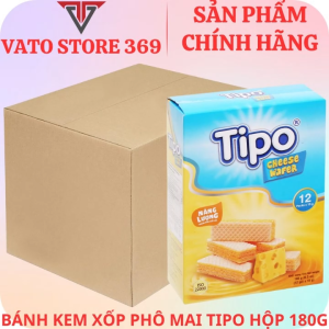 Bánh kem xốp phô mai TIPO hộp 180g (thùng/gói)