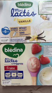 Date 06/26  Sữa chua Bledina Pháp vị chuối 330g ( Lốc 6 hộp x 55g  )