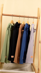 Ceriakid Rok Panjang Anak Perempuan Muslimah Bahan Crinkle Airflow Usia 2-9 Tahun Dengan Saku