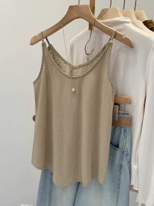 QIAOCHENXIAN | Loose Cotton Linen Sleeveless Tank Top for Plus Size Women