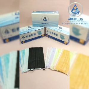 หน้ากากอนามัยทางการแพทย์ ผลิตในไทย งานนุ่ม งานคุณภาพ มีอย.VFE BFE PFE 99%AIR PLUS MASK หน้ากากอนามัยทางการแพทย์ หนา 3 ชั้น 1 กล่อง (50ชิ้น)