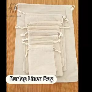 Linen Gift Bag Burlap Bag Gift Bag Burlap Packing Pouches Candy Jewelry Storage Bags Jewelry Pack