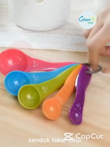 SENDOK TAKAR - SENDOK UKUR TAKARAN 5 UKURAN - MEASURING SPOON 1 SET ISI 5 SENDOK