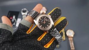 Jam Tangan Wanita Terbaru & Terlaris Rantai Stainless Steel Tanggal Aktif Free Box Paperbag